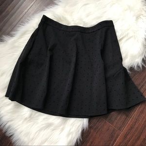 Madewell Black Polka Dot Skirt Size 10
